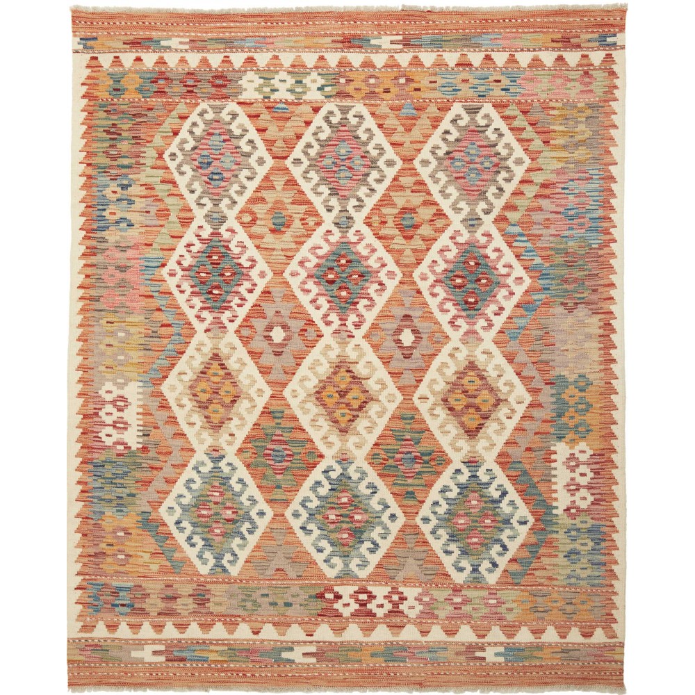 Tappeto Kilim Afghanistan marrone 158x192 Tappeto Kilim Afghanistan marrone 158x192