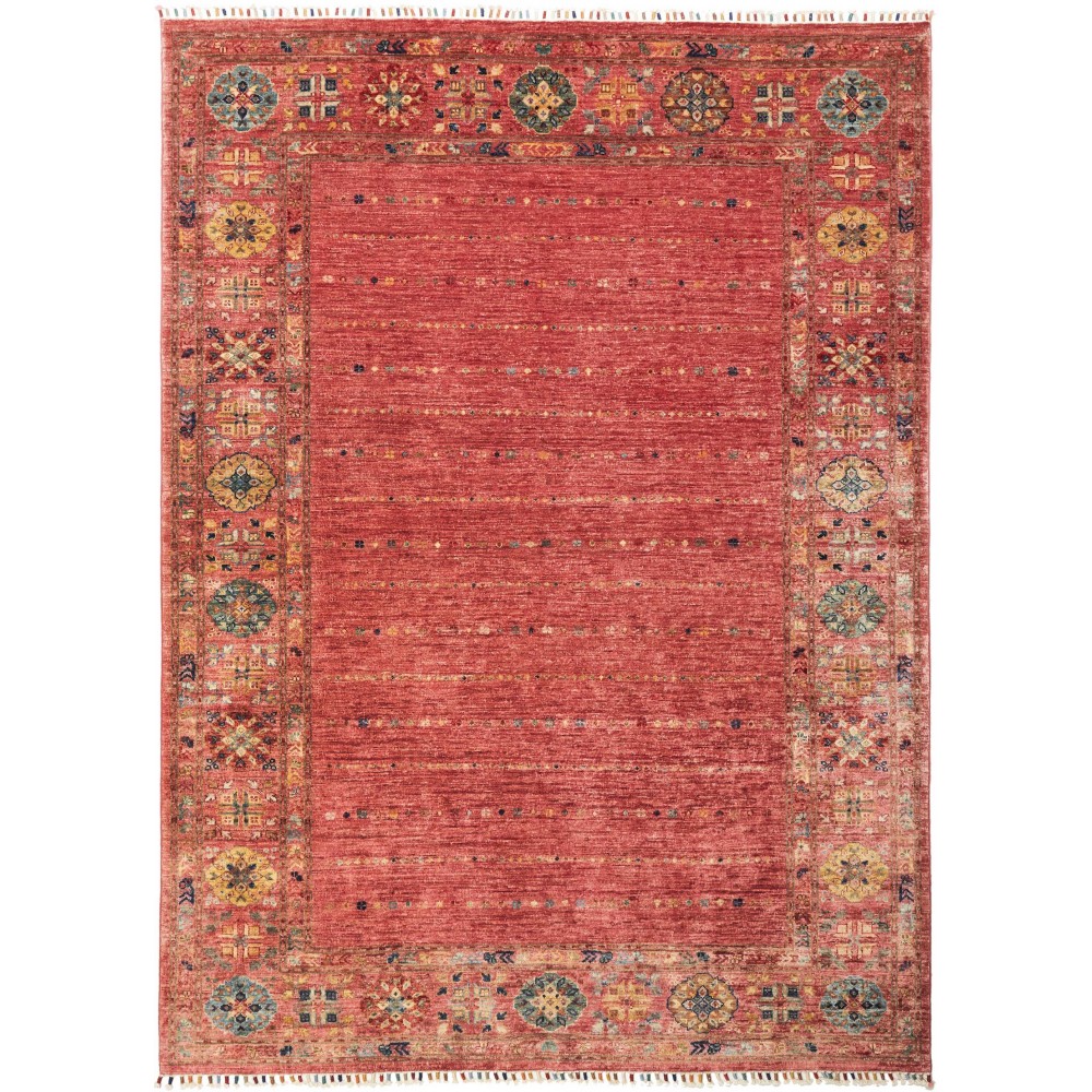 Tappeto Rubin Pakistan rosso grigio 172x238 Tappeto Rubin Pakistan rosso grigio 172x238