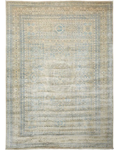 Tappeto Mamlouk Pakistan azzurro bianco 248x343