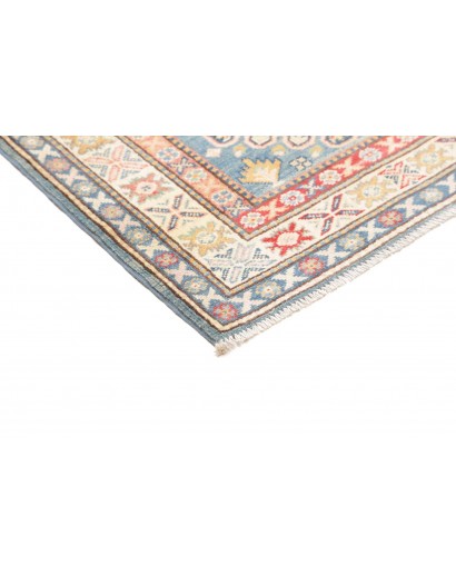 Tappeto Kazak Afghanistan bianco azzurro 82x200