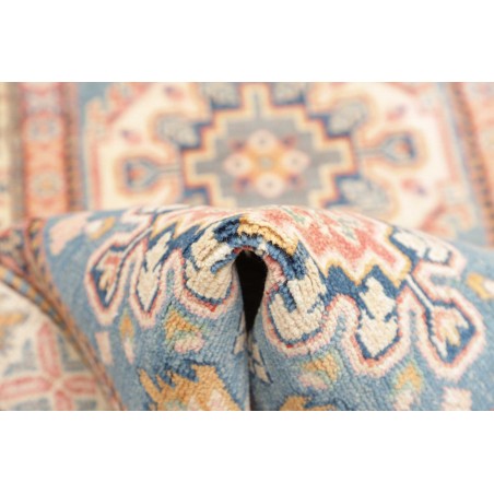 Tappeto Kazak Afghanistan bianco azzurro 82x200