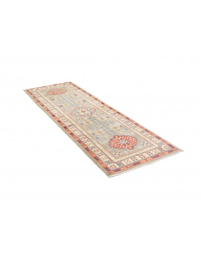 Tappeto Kazak Afghanistan beige rosso 80x252