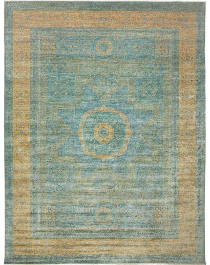 Tappeto Mamlouk Pakistan verde bianco 273x352