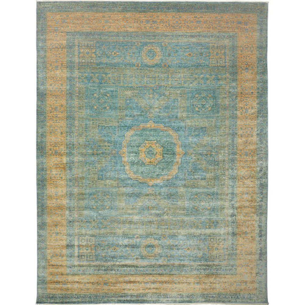 Tappeto Mamlouk Pakistan verde bianco 273x352