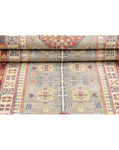 Tappeto Kazak Afghanistan beige rosso 80x252