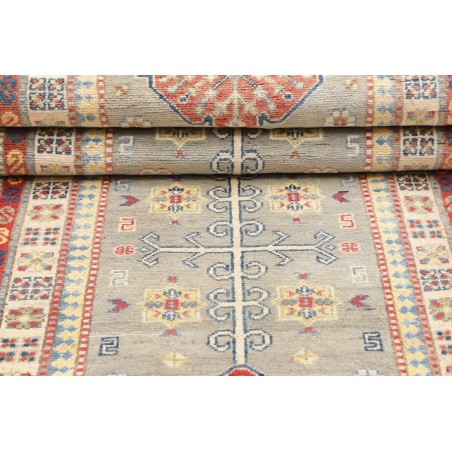 Tappeto Kazak Afghanistan beige rosso 80x252