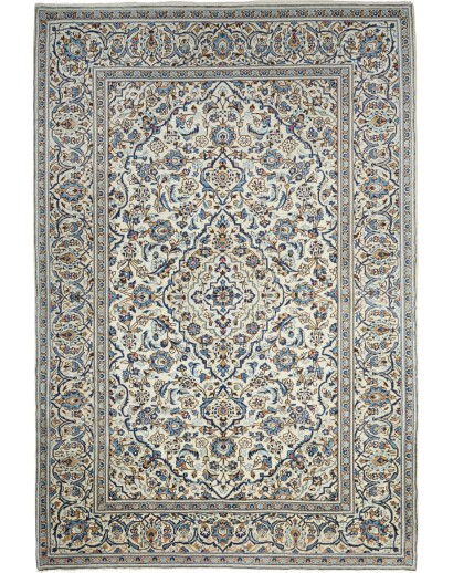Tappeto Kashan Persia beige grigio 200x295
