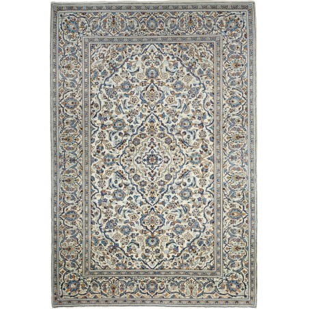 Tappeto Kashan Persia beige grigio 200x295