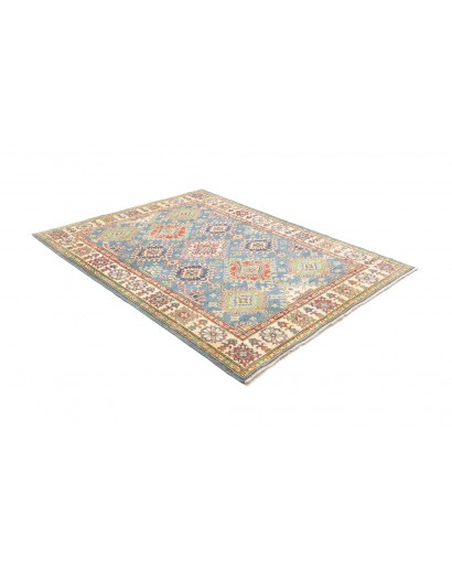 Tappeto Kazak Afghanistan beige grigio 154x200