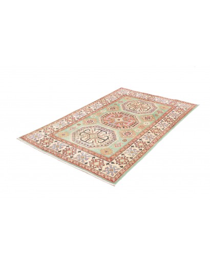 Tappeto Kazak Afghanistan beige azzurro 116x175