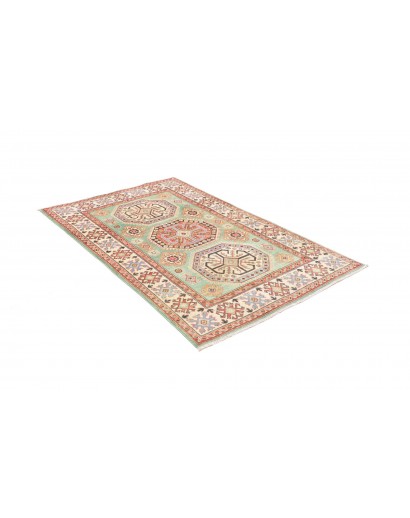Tappeto Kazak Afghanistan beige azzurro 116x175