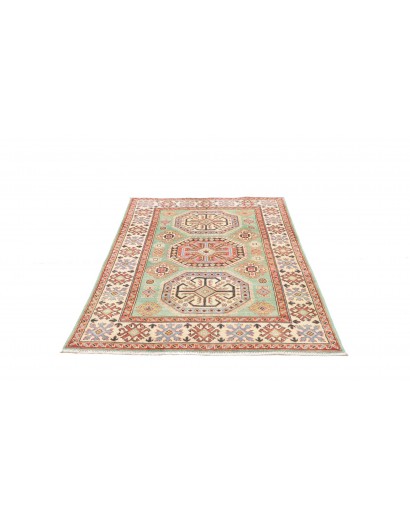 Tappeto Kazak Afghanistan beige azzurro 116x175