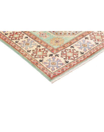 Tappeto Kazak Afghanistan beige azzurro 116x175