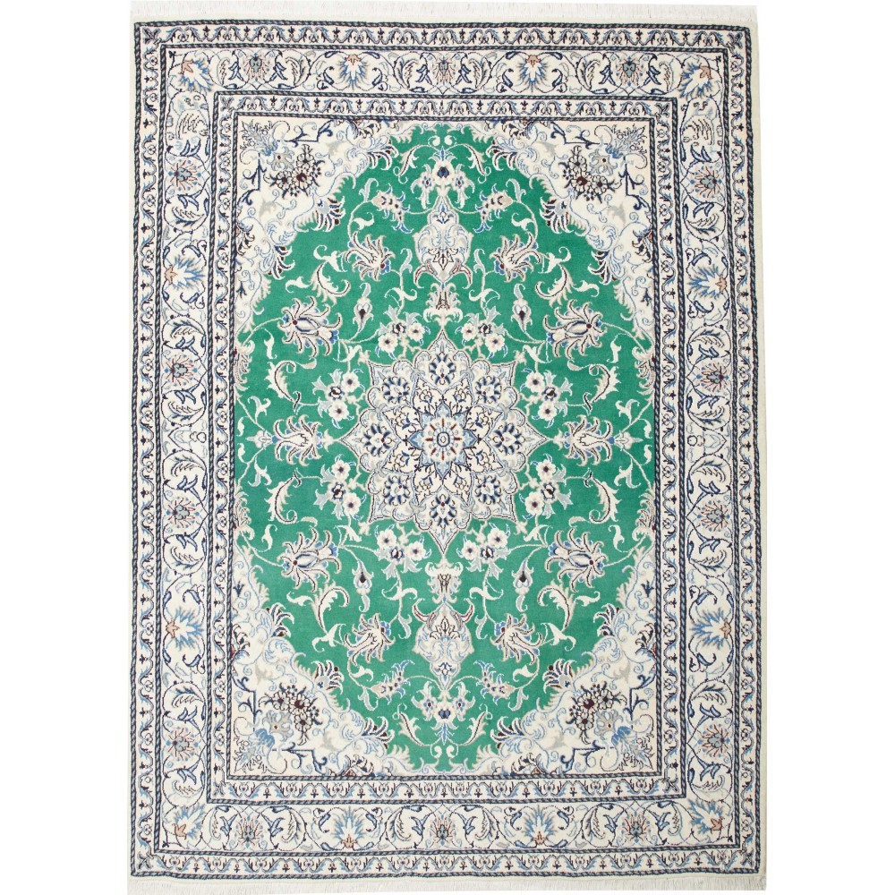 Tappeto Nain Kashmar Persia verde 170x235 Tappeto Nain Kashmar Persia verde 170x235