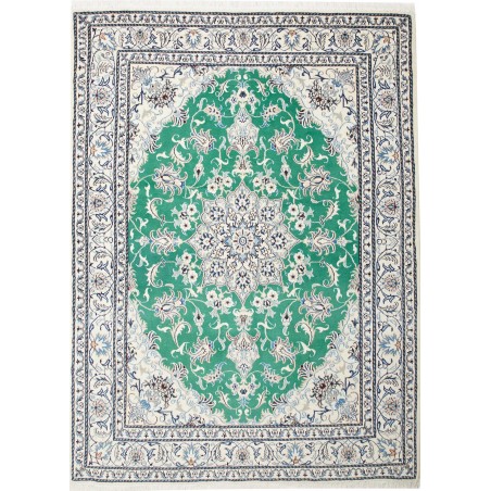 Tappeto Nain Kashmar Persia verde 170x235