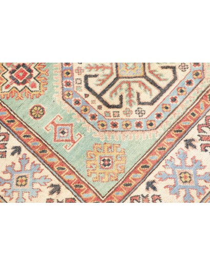 Tappeto Kazak Afghanistan beige azzurro 116x175