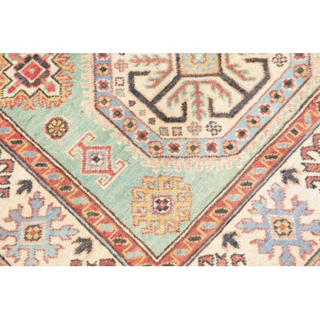 Tappeto Kazak Afghanistan beige azzurro 116x175