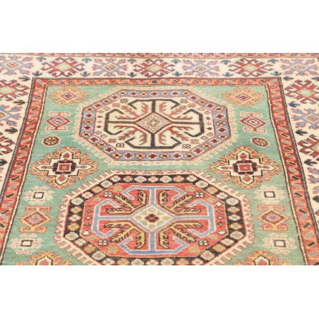Tappeto Kazak Afghanistan beige azzurro 116x175