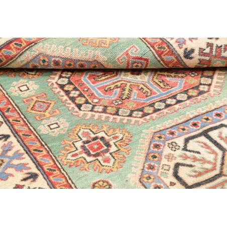 Tappeto Kazak Afghanistan beige azzurro 116x175