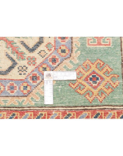 Tappeto Kazak Afghanistan beige azzurro 116x175