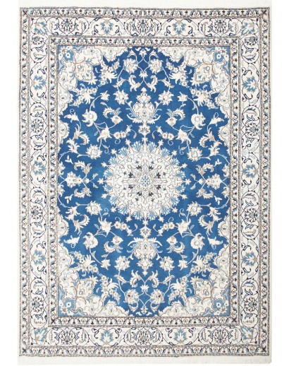 Tappeto Nain Kashmar Persia blu 170x233
