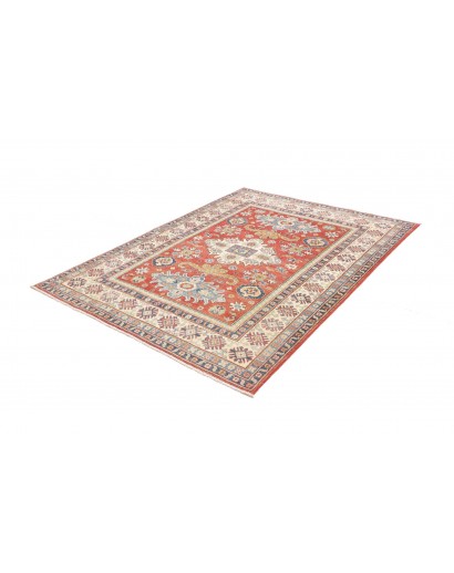 Tappeto Kazak Afghanistan beige azzurro 152x202