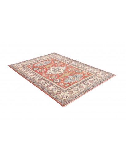Tappeto Kazak Afghanistan beige azzurro 152x202