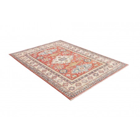 Tappeto Kazak Afghanistan beige azzurro 152x202
