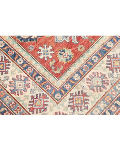 Tappeto Kazak Afghanistan beige azzurro 152x202
