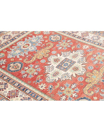 Tappeto Kazak Afghanistan beige azzurro 152x202