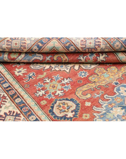 Tappeto Kazak Afghanistan beige azzurro 152x202