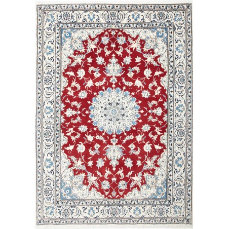Tappeto Nain Kashmar Persia bianco marrone 170x235