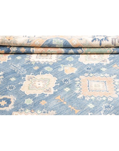 Tappeto Kazak Afghanistan beige grigio 249x352
