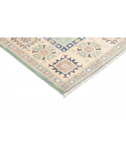Tappeto Kazak Afghanistan bianco grigio 147x206