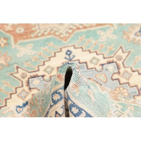 Tappeto Kazak Afghanistan bianco grigio 147x206