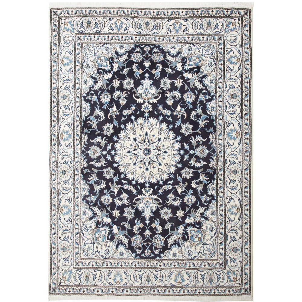 Tappeto Nain Kashmar Persia grigio 165x245 Tappeto Nain Kashmar Persia grigio 165x245