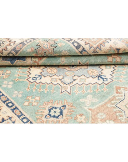 Tappeto Kazak Afghanistan bianco grigio 147x206