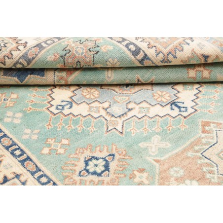Tappeto Kazak Afghanistan bianco grigio 147x206