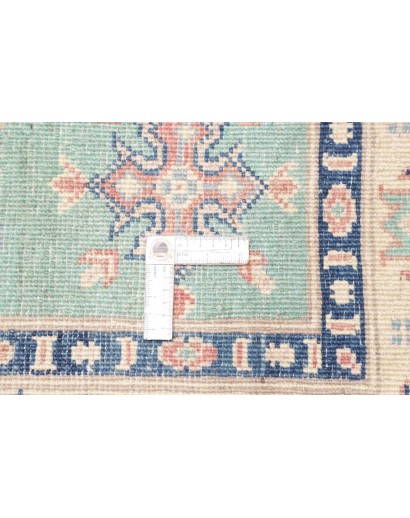 Tappeto Kazak Afghanistan bianco grigio 147x206
