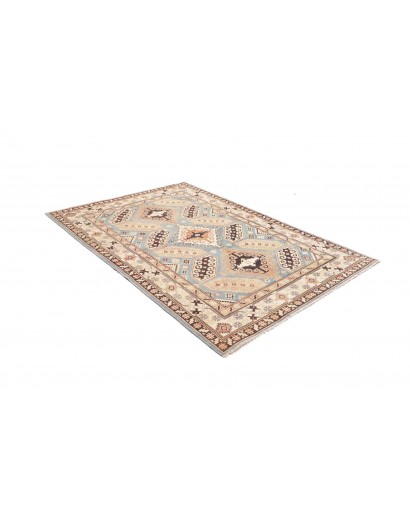 Tappeto Kazak Afghanistan bianco 153x214
