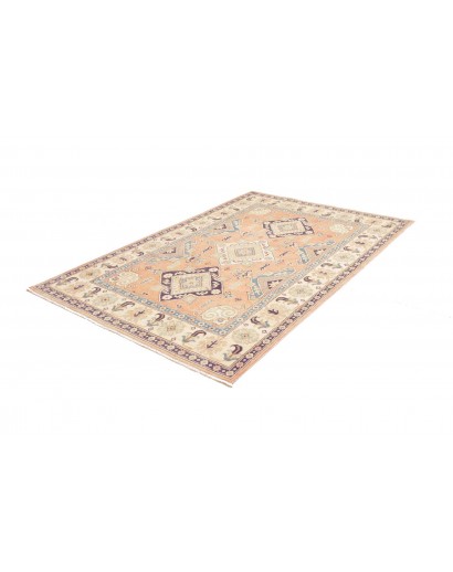 Tappeto Kazak Afghanistan beige azzurro 151x220