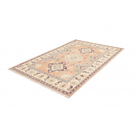 Tappeto Kazak Afghanistan beige azzurro 151x220