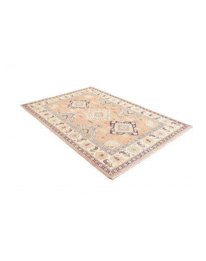 Tappeto Kazak Afghanistan beige azzurro 151x220