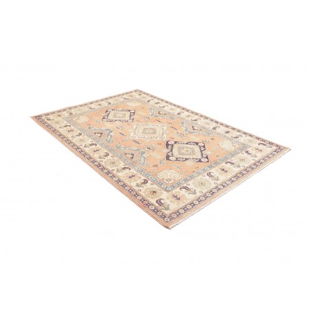 Tappeto Kazak Afghanistan beige azzurro 151x220
