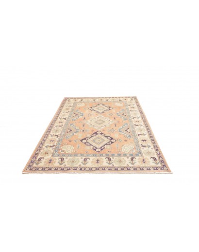 Tappeto Kazak Afghanistan beige azzurro 151x220