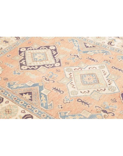 Tappeto Kazak Afghanistan beige azzurro 151x220
