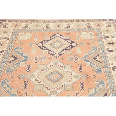 Tappeto Kazak Afghanistan beige azzurro 151x220