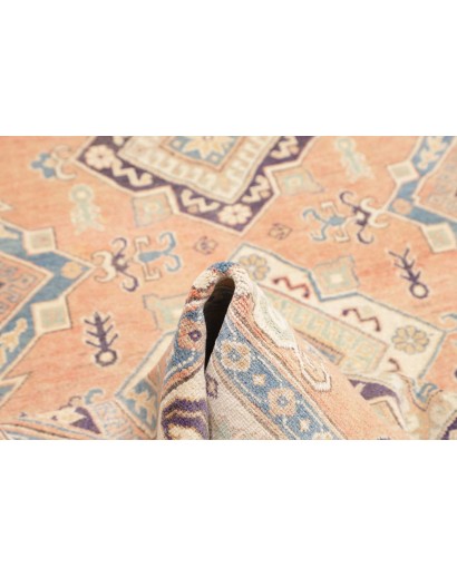 Tappeto Kazak Afghanistan beige azzurro 151x220