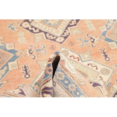 Tappeto Kazak Afghanistan beige azzurro 151x220