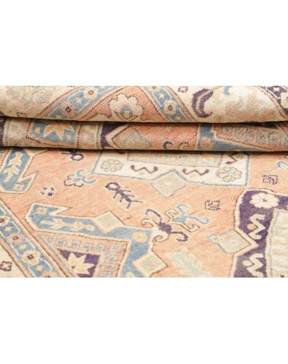Tappeto Kazak Afghanistan beige azzurro 151x220